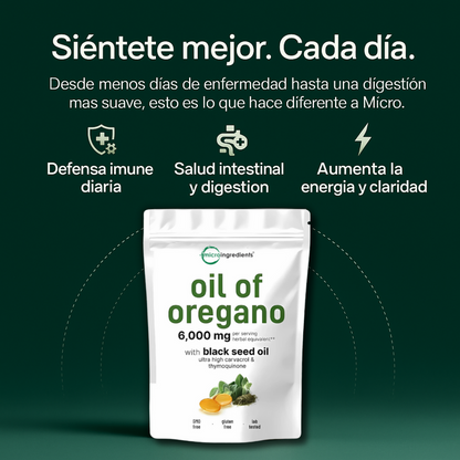 Aceite de orégano - Desinflama el vientre y mayor energía en 72 hrs