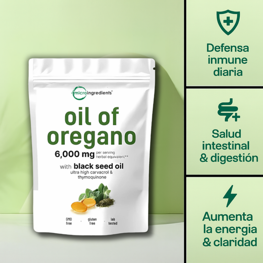 Cápsulas blandas de Aceite de orégano con Aceite de semilla negra