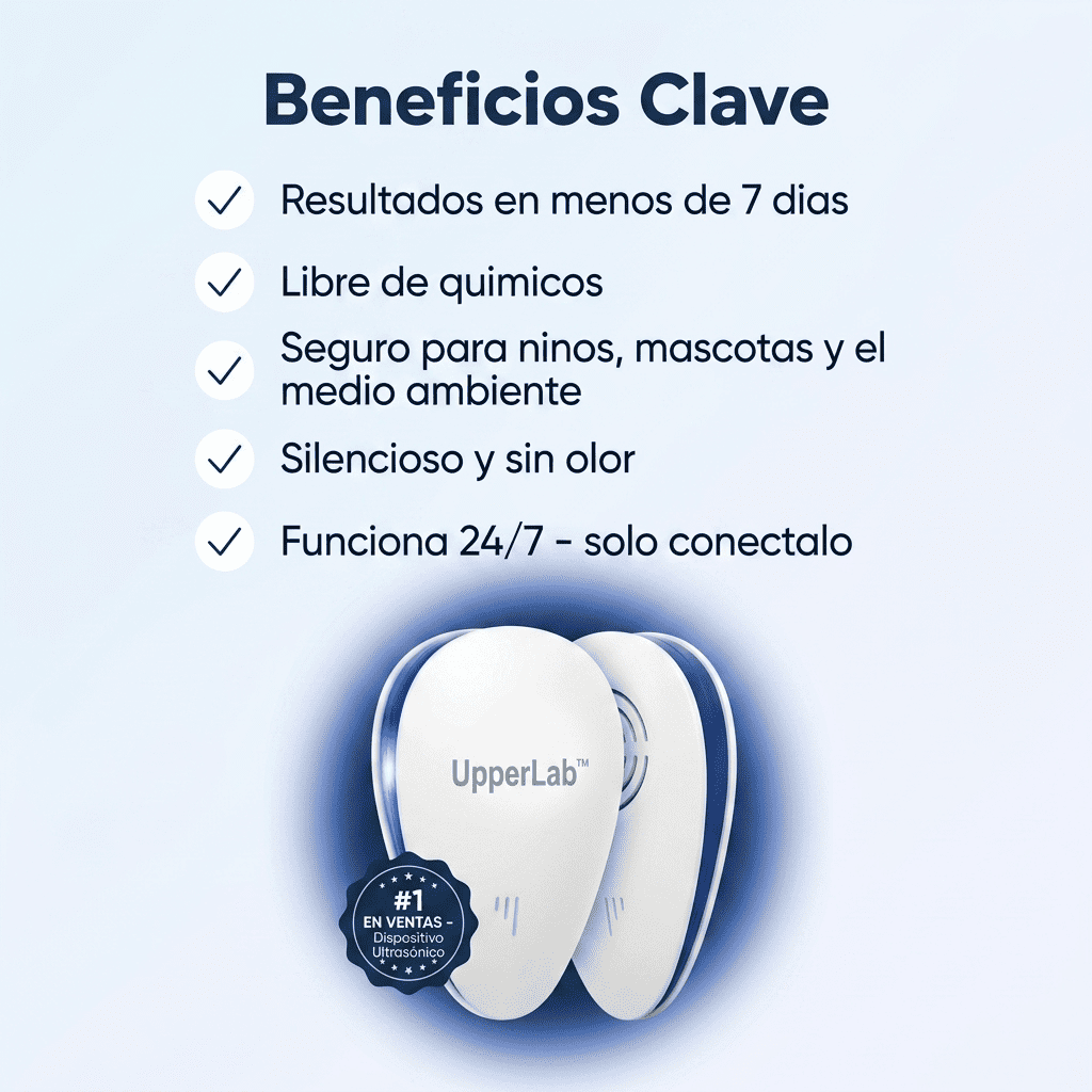 UpperLab™️ 2026 Repelente de plagas potenciado: ¡Elimine las plagas para siempre!